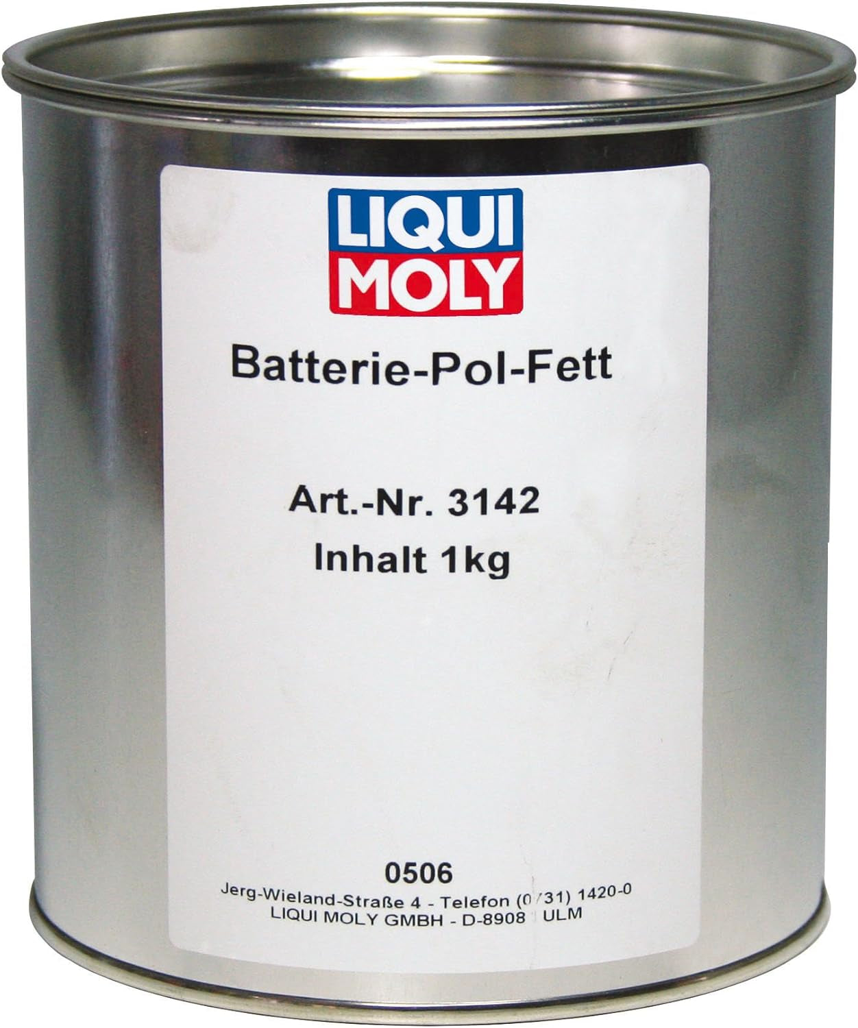 LIQUI MOLY Batterie-Pol-Fett | 1 Kg | Calcium Fett | Schmierfett | Art.-Nr.: 3142, Farblos