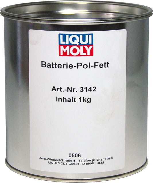LIQUI MOLY Batterie-Pol-Fett | 1 Kg | Calcium Fett | Schmierfett | Art.-Nr.: 3142, Farblos
