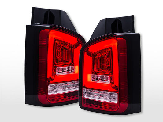 LED Rückleuchten VW T5  2010-2015 Heckklapentür-Version rot/klar